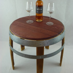 Table basse à 5 pieds en douelle de barrique